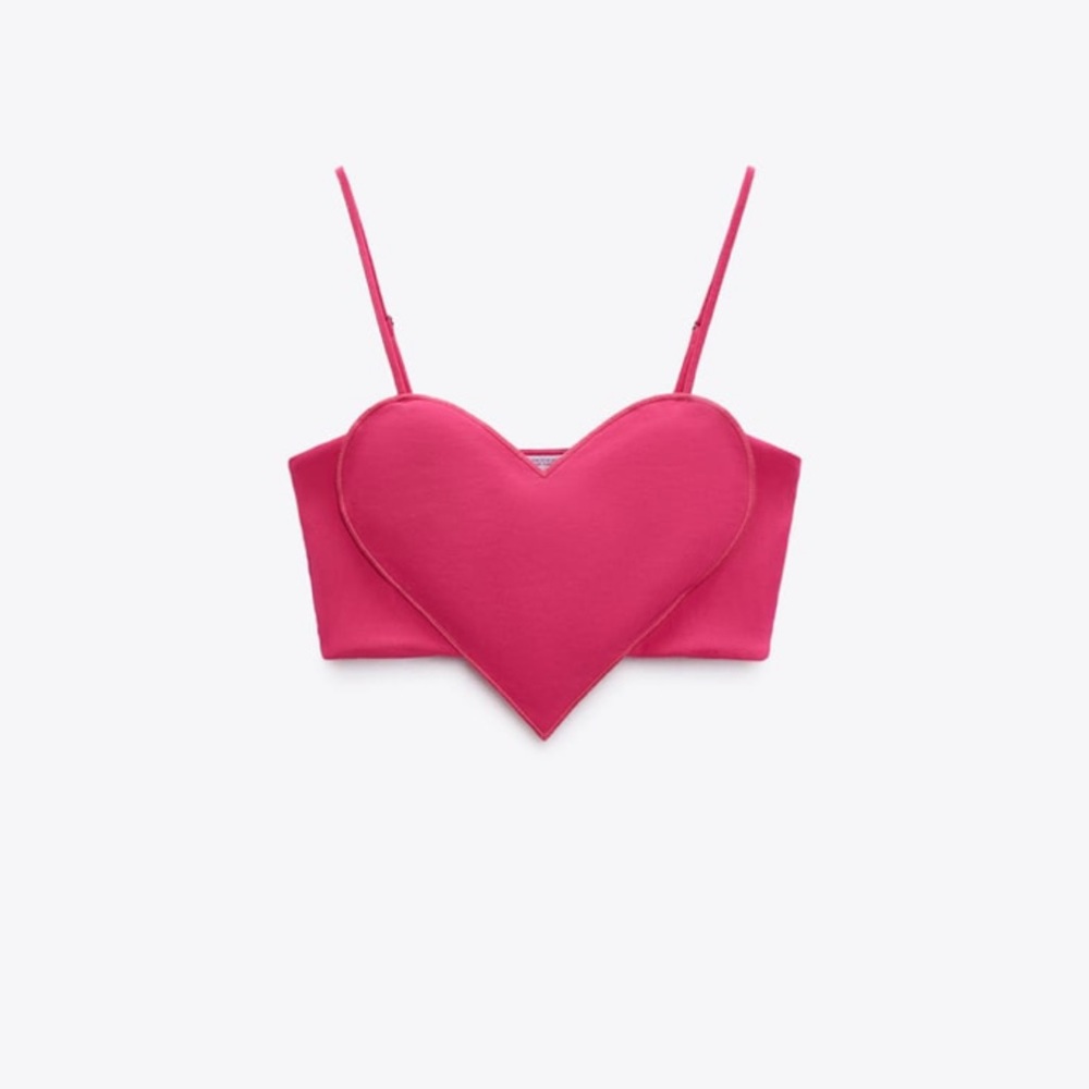 ZARA HEART CORSET TOP